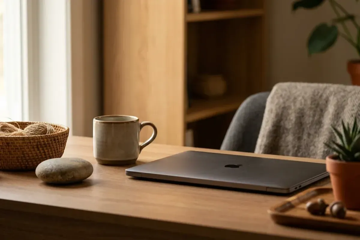 Bureau personnel symbolisant l'horodatage pour particuliers