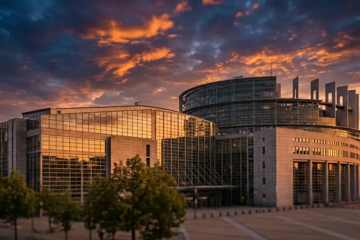 Bâtiment européen symbolisant le cadre réglementaire